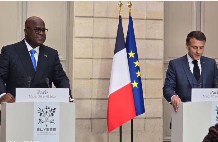 Info Congo - Actualité Congo -  - -Félix Tshisekedi en France : Emmanuel Macron exhorte le Rwanda à 