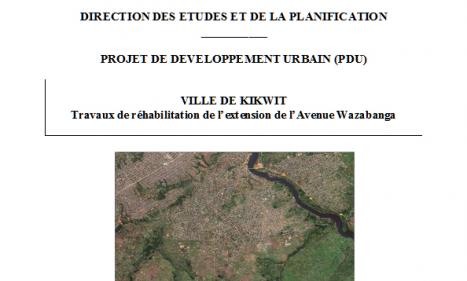 Infos congo - Actualités Congo - -Rapport Final du Plan Succinct de Réinstallation : Travaux de réhabilitation et de...