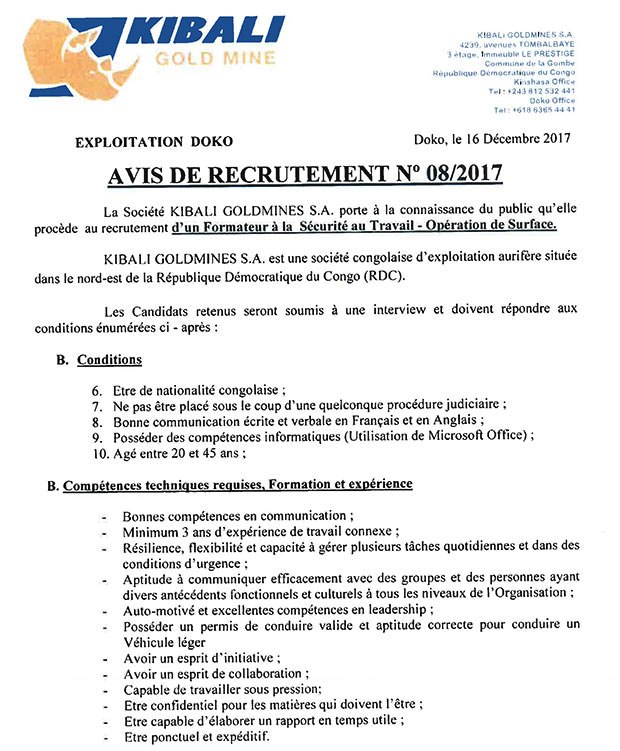 Offre d emploi formateur en informatique