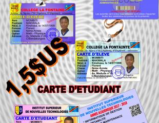 Promotion Cartes d'étudiants et d'élèves