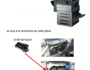 Pièce pour photocopieuse