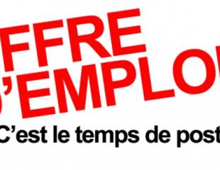 Profitez des offres d'emploi de l'année 2018-2019 !