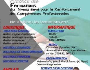 OPPORTUNITÉ DE FORMATION EN LOGISTIQUE