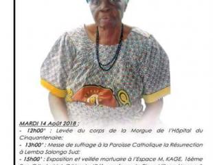 OBSÈQUES DE MAMAN MAFUTA CECILE