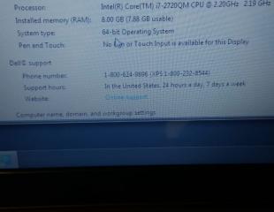 Laptop I7 DELL