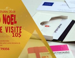 100 cartes de visite 10$
