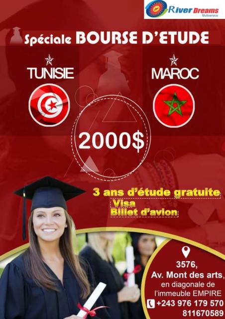 Mediacongo Net Petites Annonces Bourse D Etude Maroc Tunisie