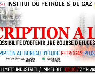 SPECIALE INSCRIPTION A L’INSTITUT DU PETROLE ET DU GAZ ANNEE ACADEMIQUE 2019-2020