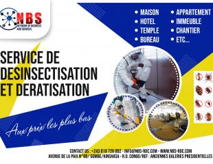 Service de désinsectisation et dératisation
