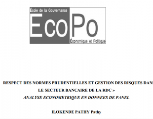 respect des normes prudentielles et la gestion des risques dans le secteur bancaire de la RDC.