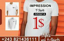 IMPRESSION SUR T-SHIRT, MASQUE DE PROTECTION mediacongo