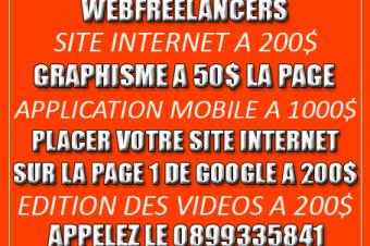 site web  graphique design et applications mobile development