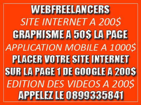 site web  graphique design et applications mobile development