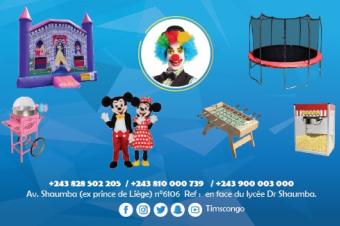 Location chateau gonflable Tobbogan trampoline popcorn barbe  papa animation clown jeux organiss