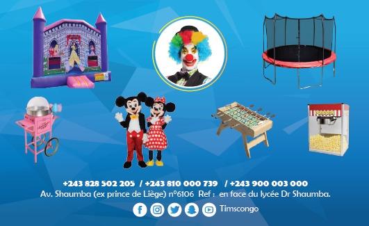 Location chateau gonflable Tobbogan trampoline popcorn barbe  papa animation clown jeux organiss