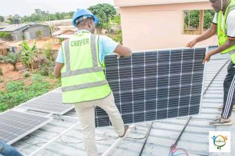 Installation de panneaux solaires