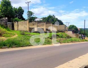 VENTE: PARCELLE DE 875m² SUR L’ASPHALTE DOTÉE D’UNE MAISON BASSE SUR KINSHASA-MONT NGAFULA