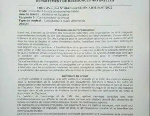 Consultant Juriste environnementaliste