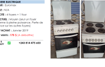 Cuisinière électrique mediacongo