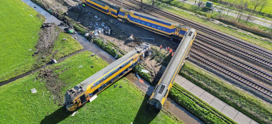 Une collision entre un train et une grue fait au moins un mort aux Pays-Bas