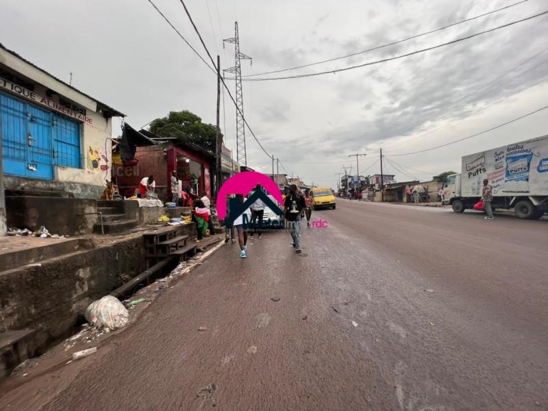 Grande parcelle de 25m de faade sur 30m de profondeur dote de plusieurs maisons dhabitation et commerciales. Matadi Kibala sur la route principale occasion ne pas rater