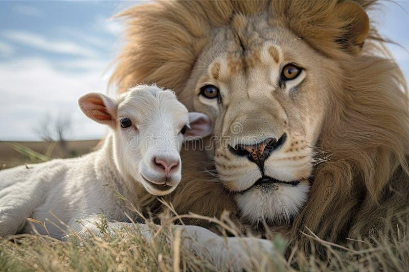 Le lion et lagneau