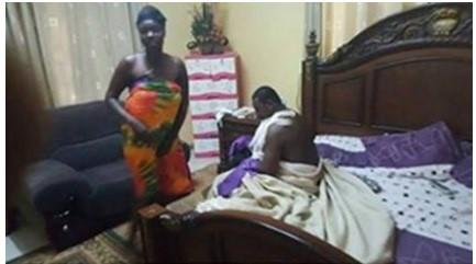Une femme surprise en adultre