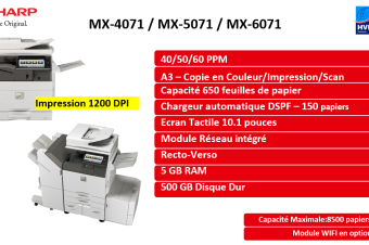 VENTE ETOU LOCATION DES IMPRIMANTES MULTIFONCTION SHARP