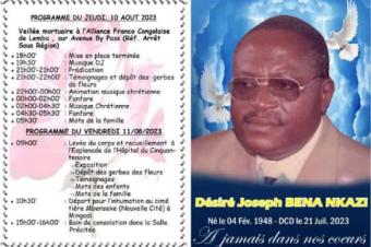 OBSEQUES DE MONSIEUR BENA NKADI Dsir 