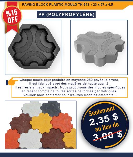 MOULE  PAVS DCORATIFS EN PLASTIQUE