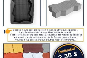 MOULE  PAVS DCORATIFS EN PLASTIQUE