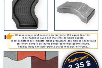 MOULE  PAVS DCORATIFS EN PLASTIQUE