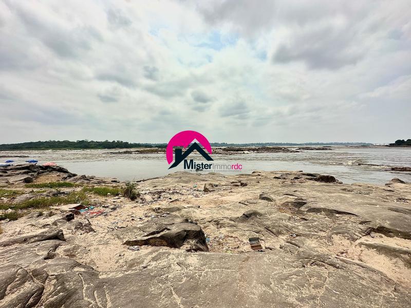 Belle proprit au bord du Fleuve Congo de 35m sur 100m soit 3.500m avec une annexe dune pice. Situe  150m de la route asphalte. Ngaliema