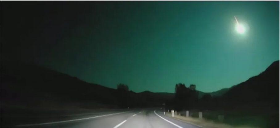 Un météore a illuminé le ciel de la ville d’Erzurum en Turquie, le samedi 02 Septembre 2023