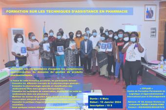 FORMATION SUR LES TECHNIQUES DASSISTANCE EN PHARMACIE 