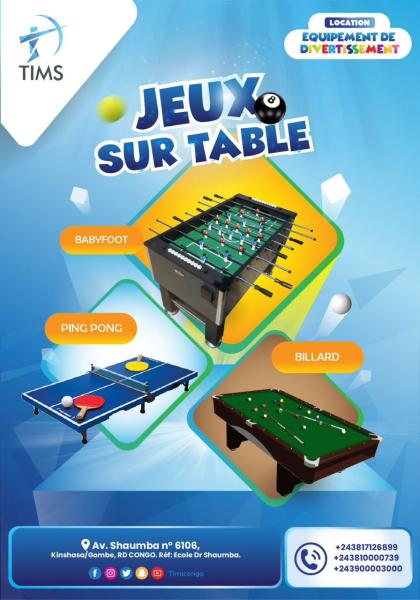 Location jeux sur table 