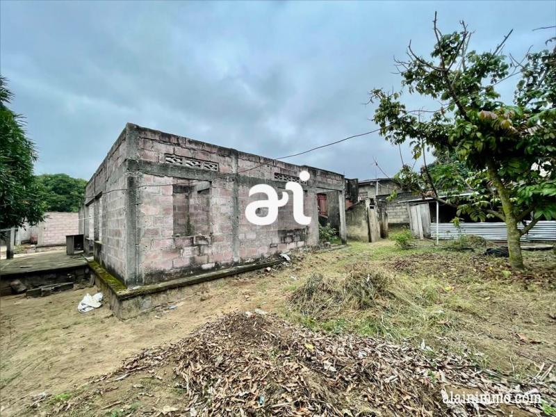 VENTE PARCELLE DE 849 m AVEC BTISSE EN FINITION A MONT NGAFULASEBO