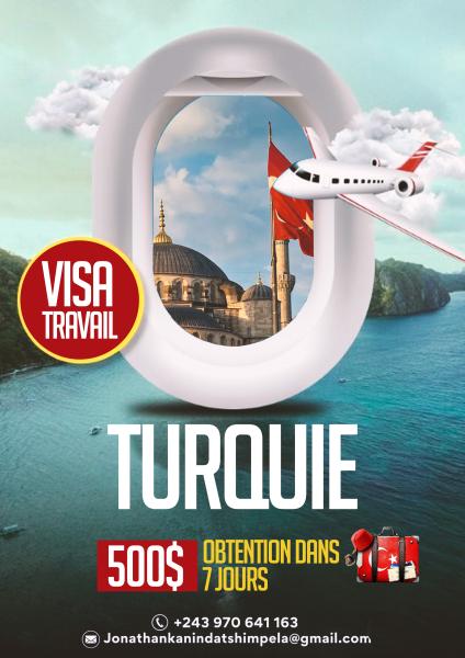 PLUSIEURS VISAS TRAVAIL DISPONIBLE DLIVR APRS 7 jours 