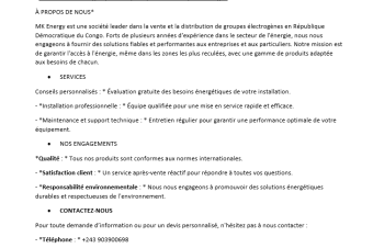 Mk energy vente et solutions groupes electrogenes