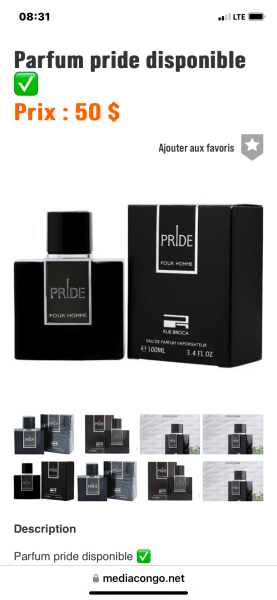 Parfum pride disponible 