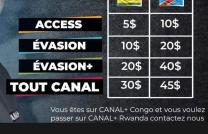 Commandez nos décodeurs et bénéficiez des réductions de payements de vos programmes.  Pour plus de détails : +243 999 951 449  mediacongo