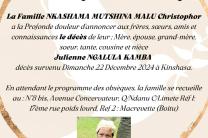 Nécrologie : Decés a Kinshasa de NGALULA NKAMBA Julienne  avis_de_deces_necrologie