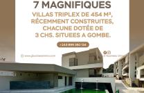 LOCATION DE 7 MAGNIFIQUES VILLAS TRIPLEX IDENTIQUES, CHACUNE OFFRANT UNE SURFACE HABITABLE DE 454 M² mediacongo