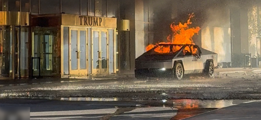 États-Unis : un Tesla Cybertruck explose devant un hôtel Trump à Las Vegas, un mort et sept blessés