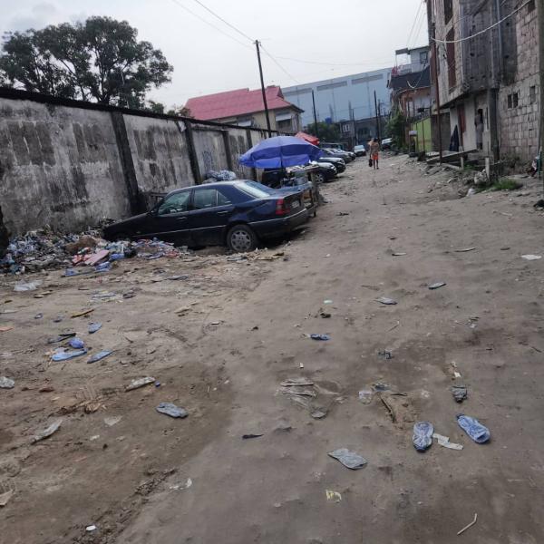 Immense parcelle en vente bien positionn  Limete 1 re rue funa 