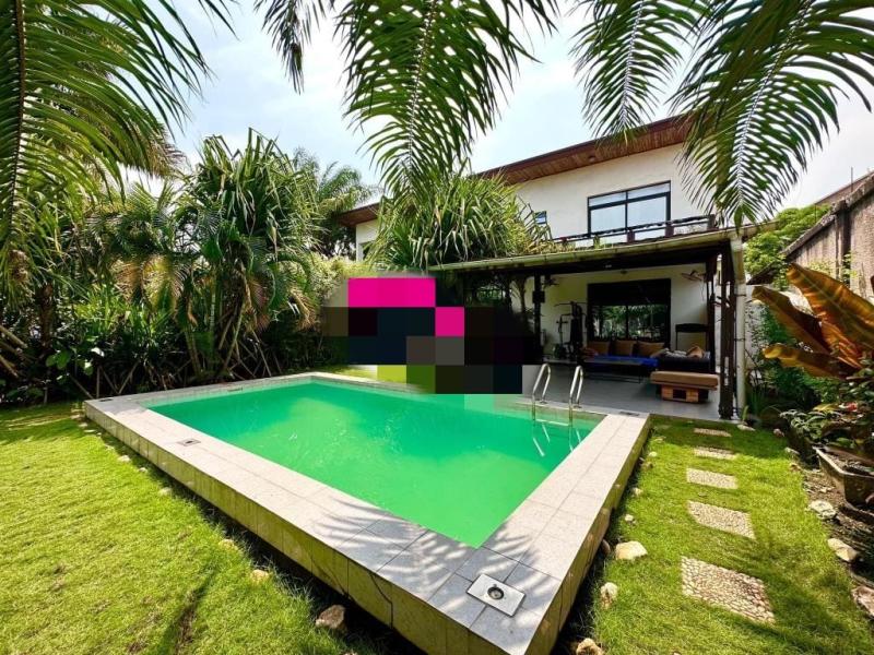 Vente dune parcelle avec 2 appartements de 3 chambres salon cuisine 3 salles de bain p de 1 chambre salon cuisine salle de bain  jardin piscineparking 800 mtres carrs 