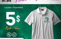 Lacoste + Impression a 5$  mediacongo