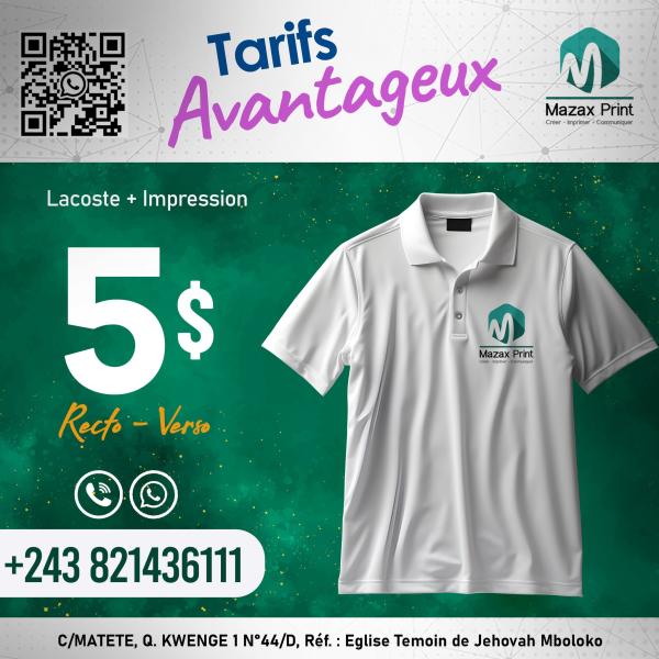 Lacoste  Impression a 5 