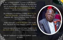 OBSEQUES DE PAPA SYLVAIN BUKASA (101 Ans) mediacongo