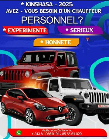 CHERCHEZVOUS UN CHAUFFEUR PERSONNEL 